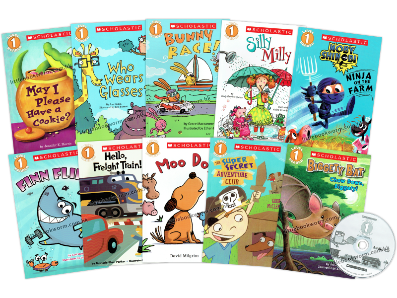 Scholastic Leveled Readers: Level 1 Collection (10 Books & CD)