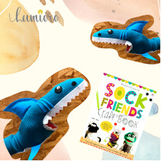 Lumiere - DIY Pack 4️⃣Sock Friends (鯊魚) (材料包 , 不連書)